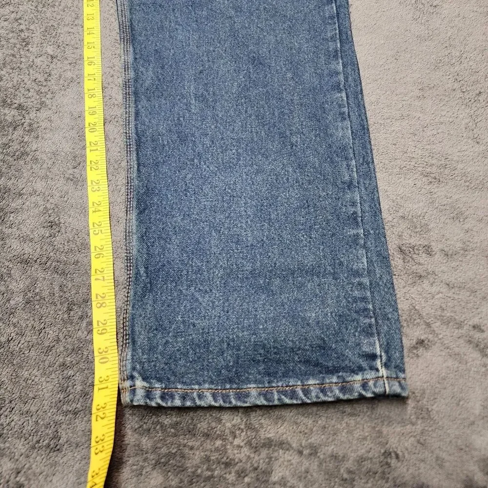 NWT Carhartt Men’s Blue Denim Jeans Relaxed Fit B460 Size 44 x 32